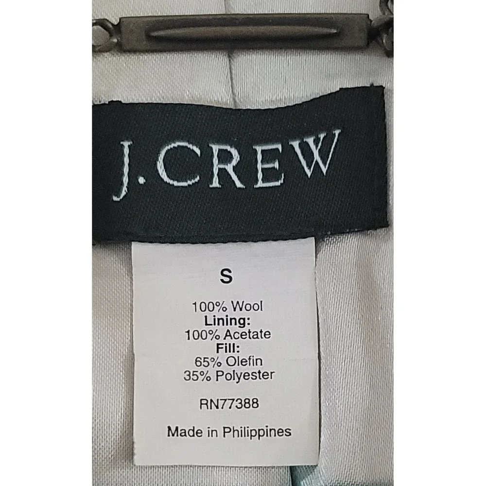 J. Crew Women's Purple Classic Double Breasted Pea-Coat Size Small - Picture 2 of 7
